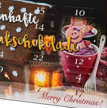 Trinkschokolade-Adventskalender 2016 mit Rabatt und Gratis-Versand